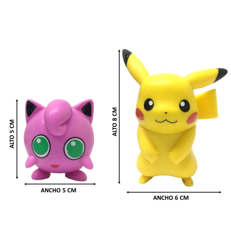 Comprar Pokemon Pikachu Coleccion X6 en Electroshopy - Ángulo 2